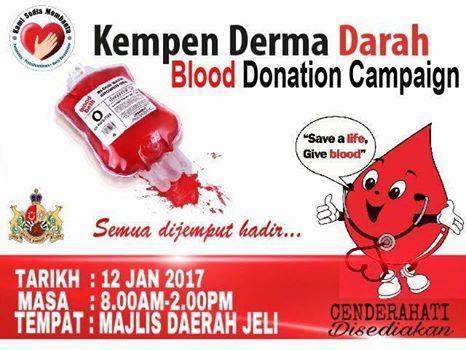 Kempen Derma Darah Peringkat Majlis Daerah Jeli 2017 Official Portal Of Jeli District Council Mdj